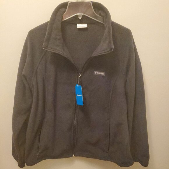 Women's New w/tag Columbia Sportswear Zip Jacket, Black, Size 2XL, Fleece, Warm - Picture 1 of 3